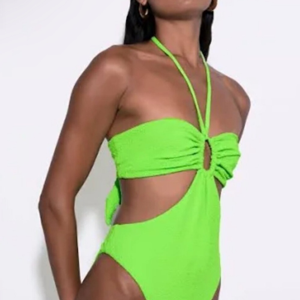 Mara Hoffman Lime Blanca Swimsuit